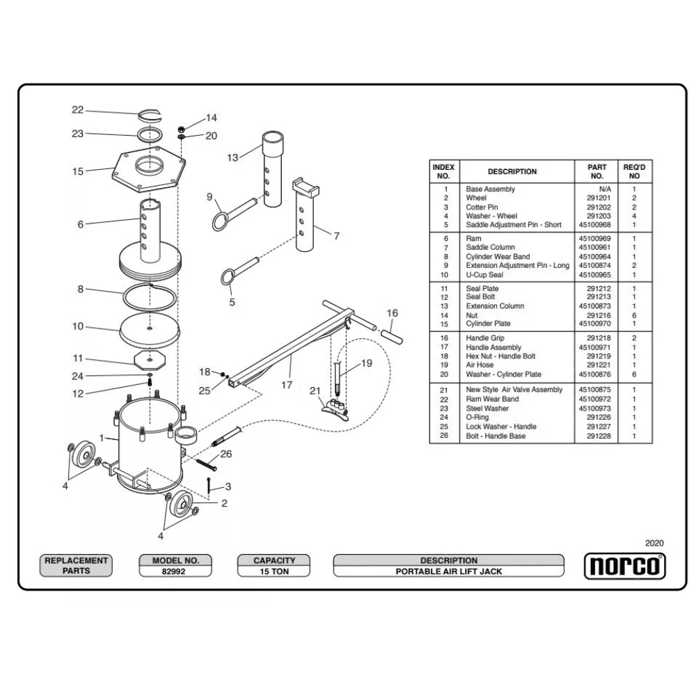 Designasofadfw 15-Ton Heavy-Duty Portable Air-Powered Hydraulic Lift Jack - TryIlluminate