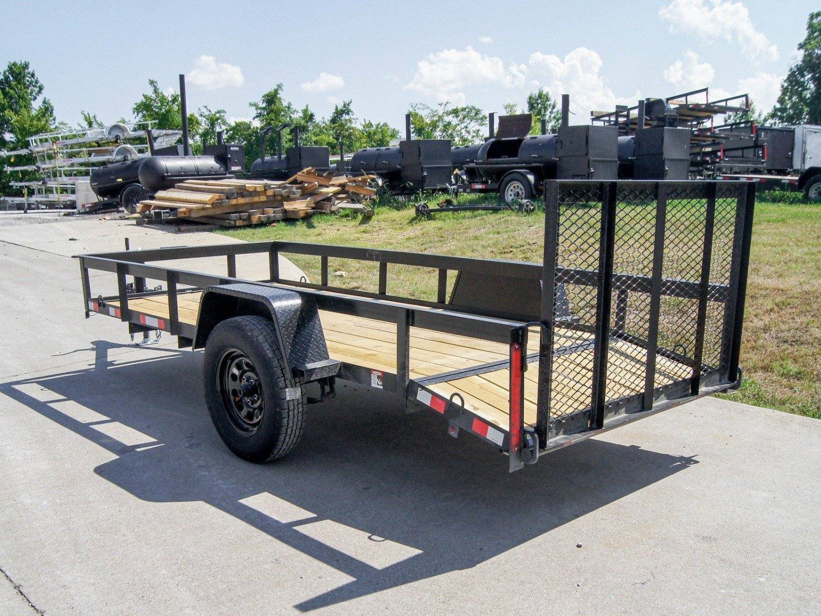 5×12 Powder Coated Dovetail Utility Trailer 3500lb Axle