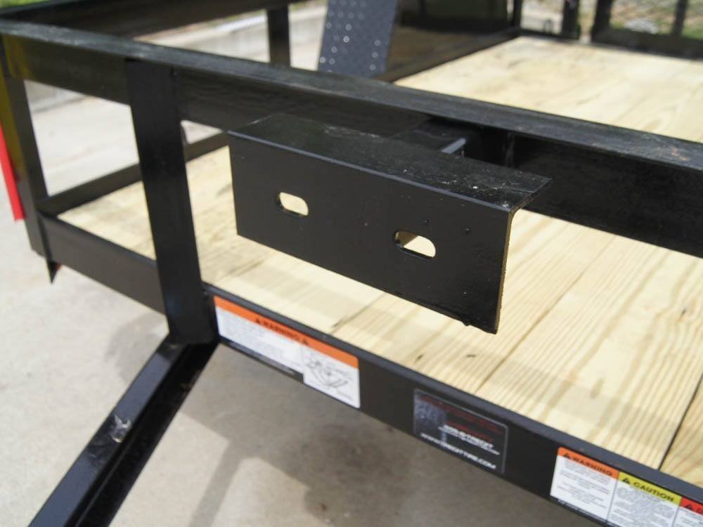 5×8 Powder Coated Dovetail Utility Trailer Single 3,500lb Axle
