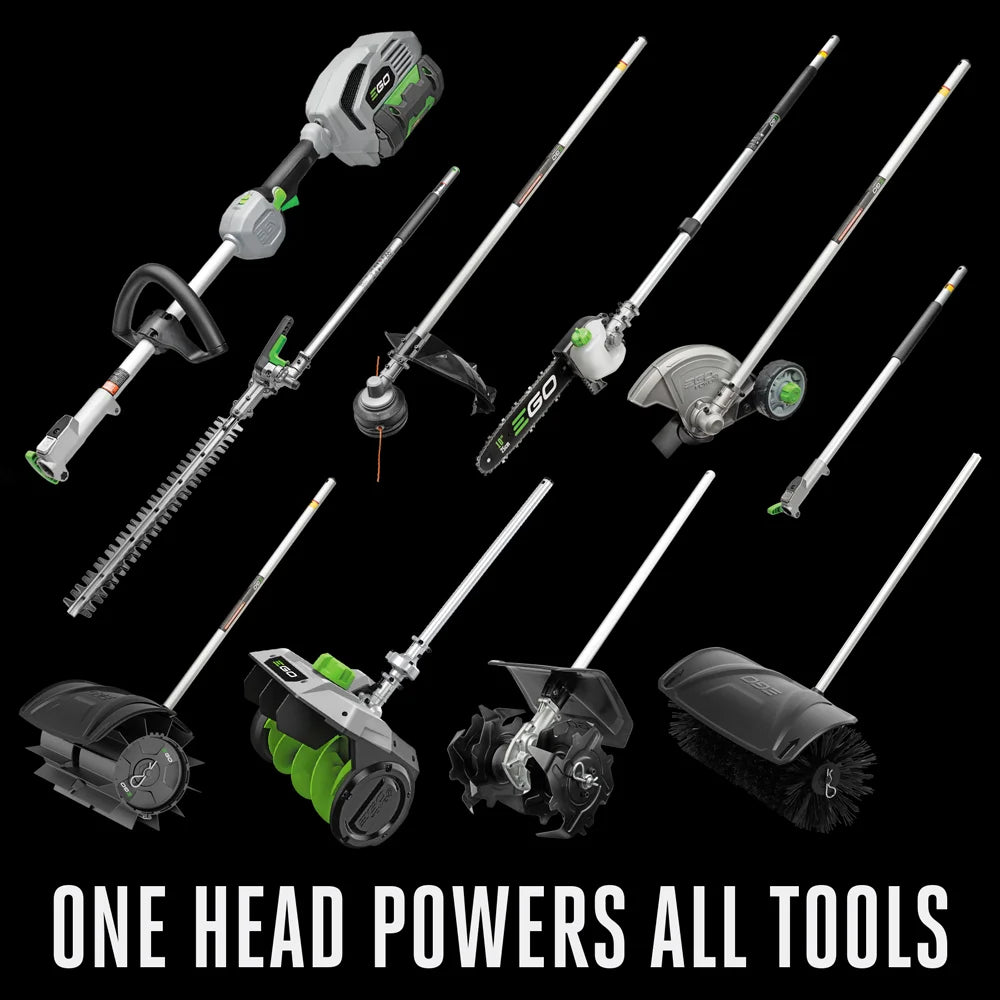 Multi-Head Combo Kit with 16-Inch Carbon Fiber String Trimmer, Carbon Fiber Edger, 56V Power Head, 4.0Ah Battery & 320W Charger