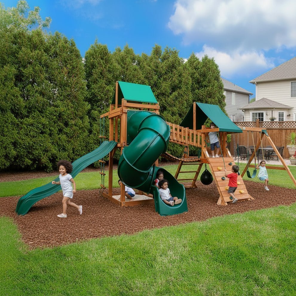 Gorilla Playsets Amber 27’W x 10’D x 10’H High Point Deluxe - TryIlluminate