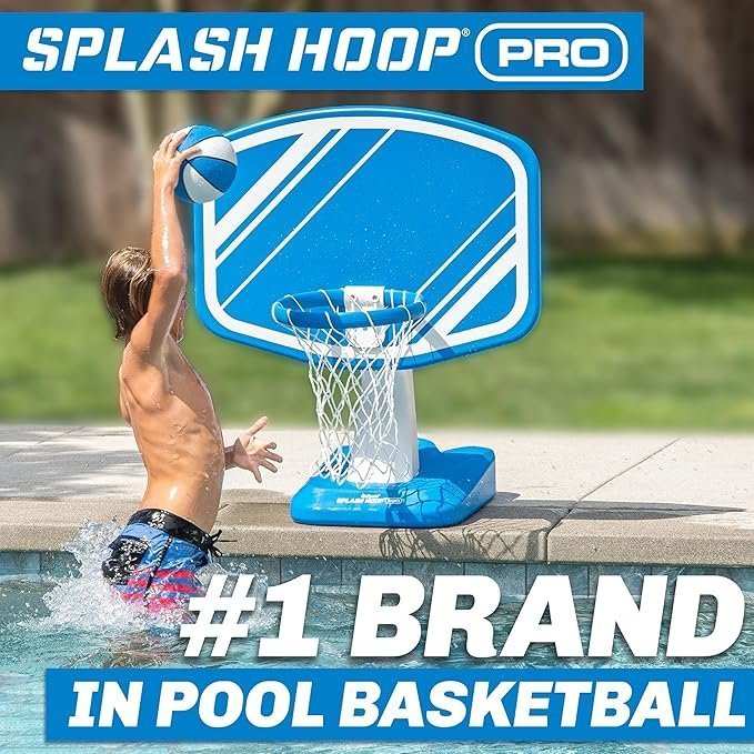 GoSports Splash Hoop Swimming Pool Basketball Game, Includes Poolside Water Basketball Hoop, 2 Balls and Pump – Choose Your Style - TryIlluminate