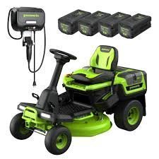 Greenworks 80V 30” Crossovert Riding Lawn Tractor With 6.0 Ah Batteries & 600-Watt Charger - TryIlluminate