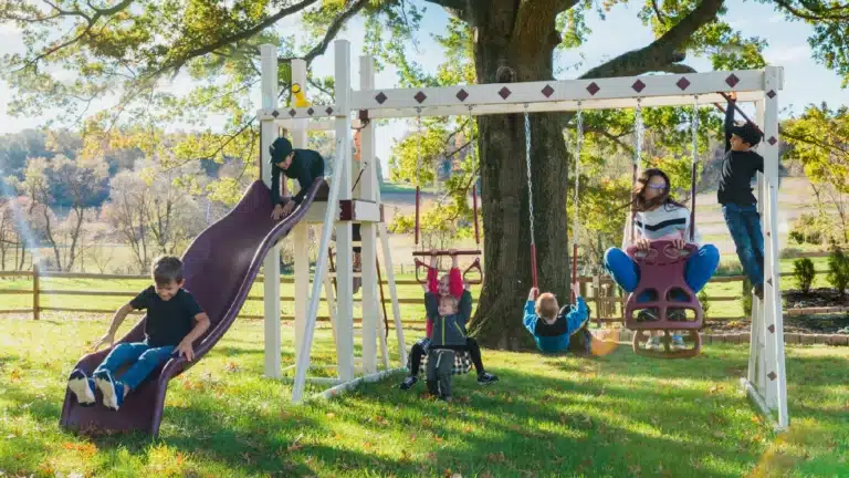 Honey Bear Hangout Swing Set - TryIlluminate