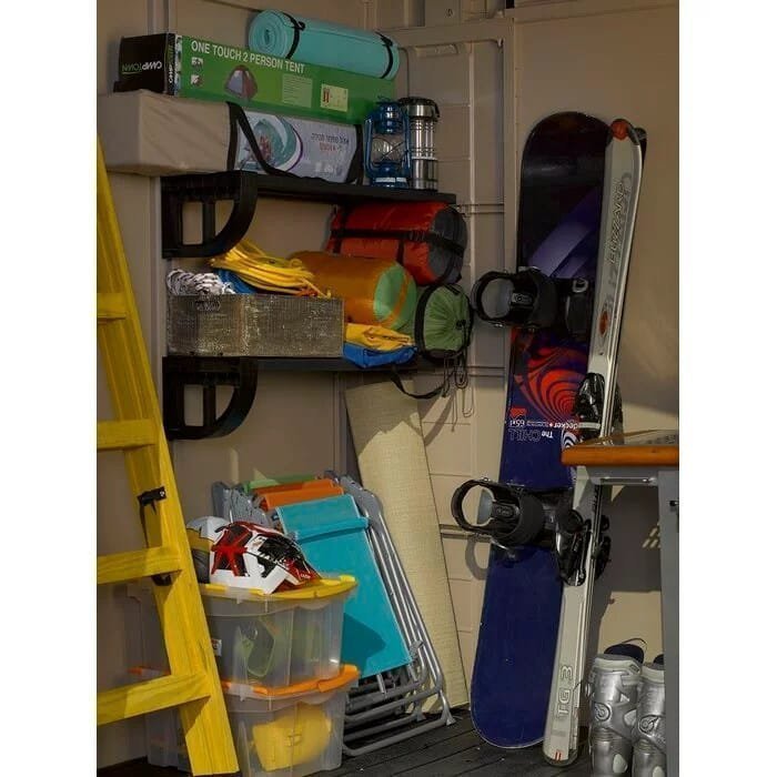 Factor 8 ft. W x 6 ft. D Plastic Storage Shed