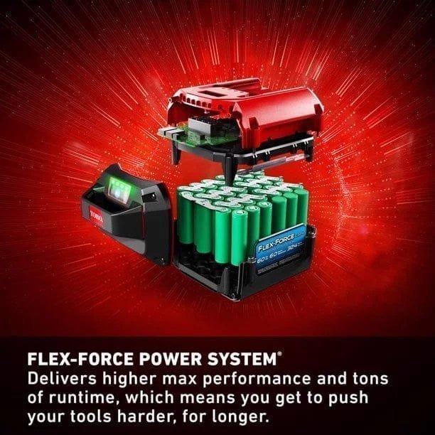 Flex-Force 60V Cordless 2-Tool Combo Kit 22 in. Recycler Walk Behind Lawn Mower & Leaf Blower w/Charger & Batteries
