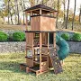 Kidkraft Panorama Tower Three-Story Wooden Outdoor Playhouse with Slide - TryIlluminate