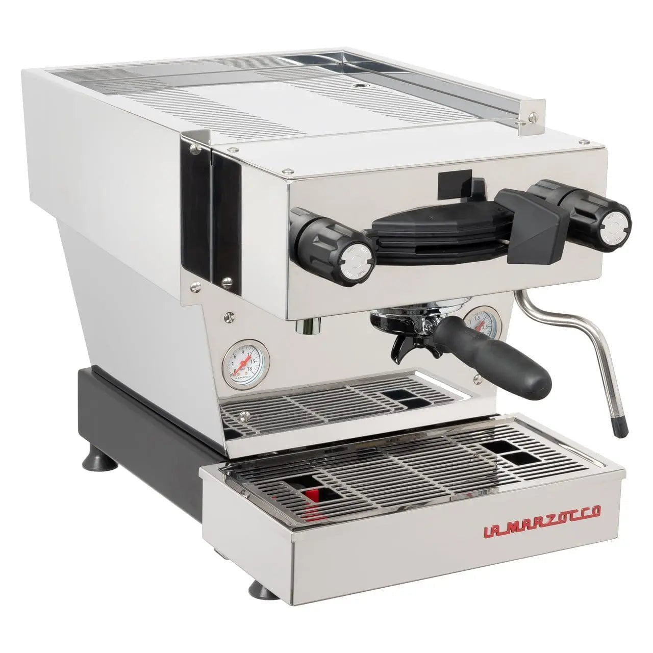La Marzocco Linea Mini Espresso Machine – White / Walnut Accents - TryIlluminate