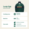 Large Big Green Egg in an intEGGrated Nest+Handler with Mates Package - TryIlluminate