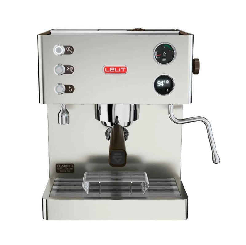 Lelit Elizabeth Espresso Machine, Dual Boiler, Stainless Steel, Programmable PID Temperature, High Pressure Steam, Vibratory Pump, Compact 12 Inches - TryIlluminate