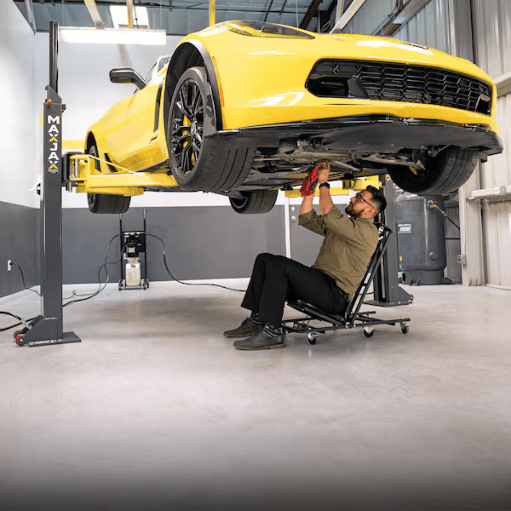 MaxJax M7K 7000 Lb. Capacity Portable 110V Two-Post Garage Car Lift - TryIlluminate