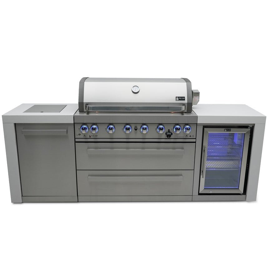 Mont Alpi 805 Deluxe Island with Fridge Cabinet - TryIlluminate