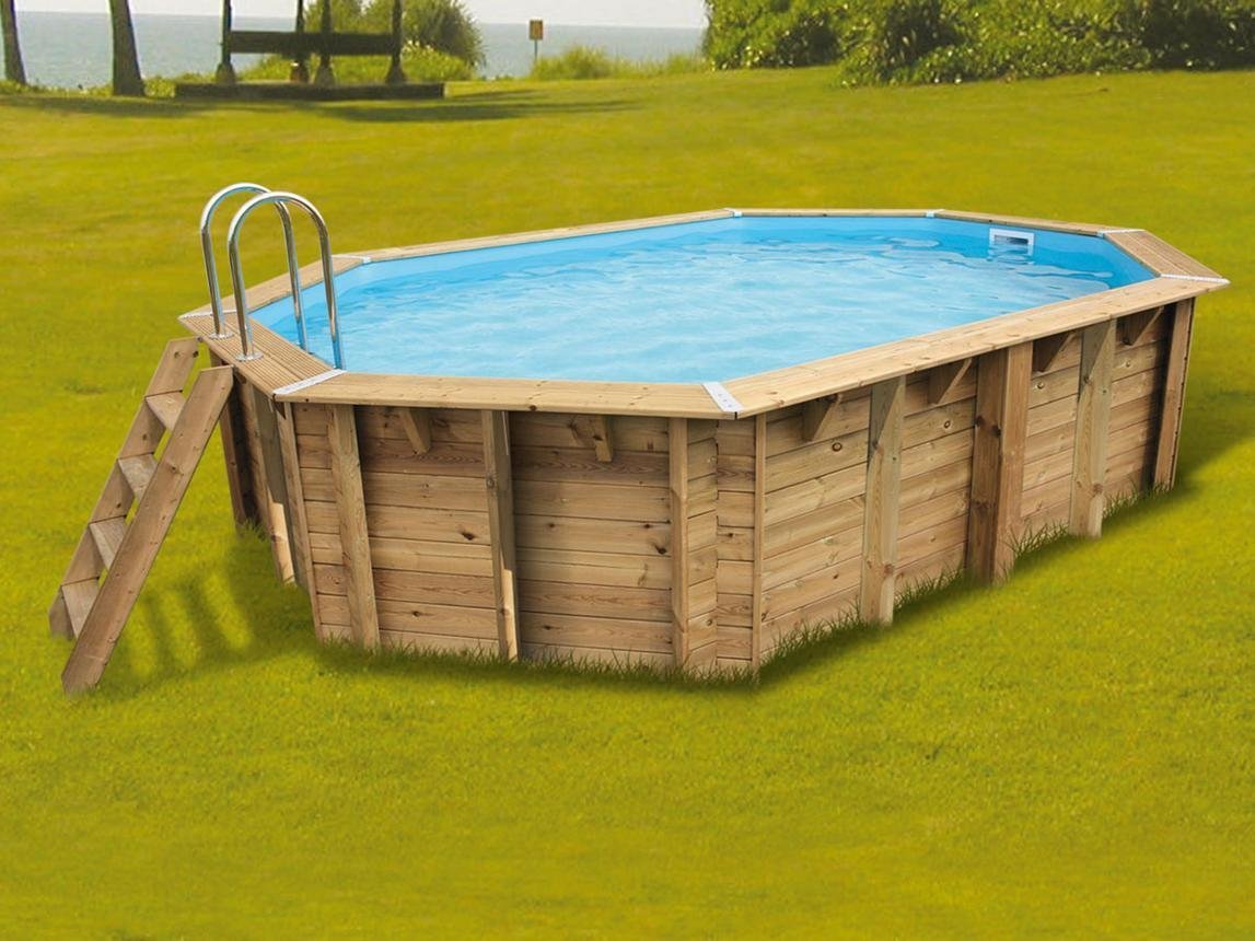 OOGarden Piscine bois MANAIA 120 4,90 x 3 x 1,20m - TryIlluminate