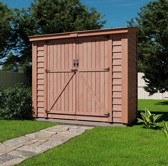 Outdoor Living Today SpaceSaver 8×4 with Double Doors - TryIlluminate