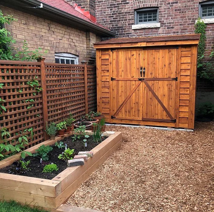 Outdoor Living Today SpaceSaver 8×4 with Double Doors - TryIlluminate