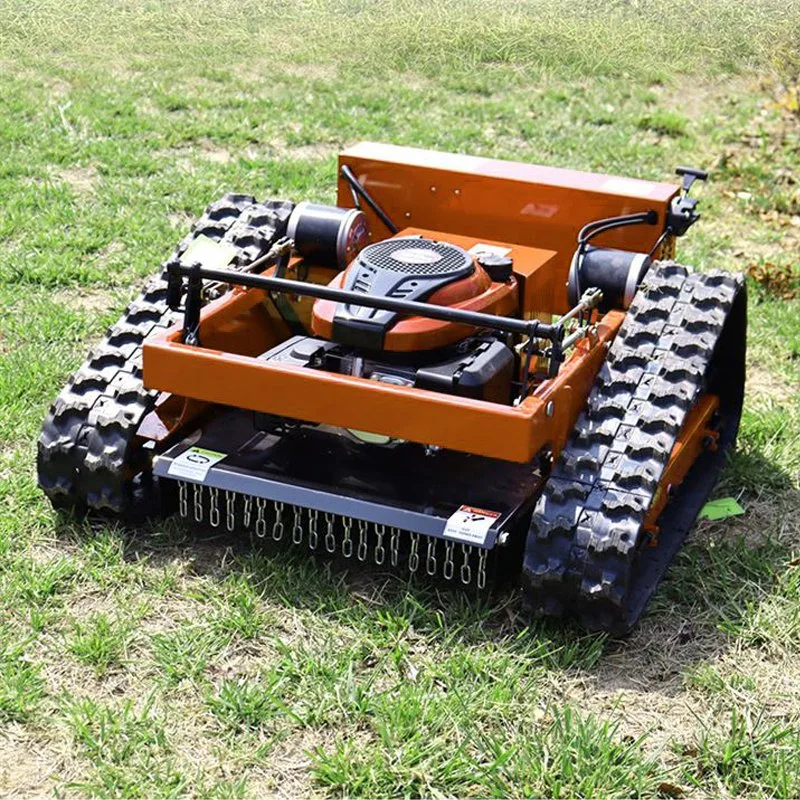 OVK Heavy-Duty 6HP Commercial Gas-Powered Remote-Controlled Robotic Lawn Mower (SAK72580) - TryIlluminate