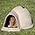 Petmate Large Dog House Outdoor Weatherproof – Indigo Igloo Dog House, Made in USA, for Large Dogs 50 to 90 pounds, TAUPE/BLACK - TryIlluminate