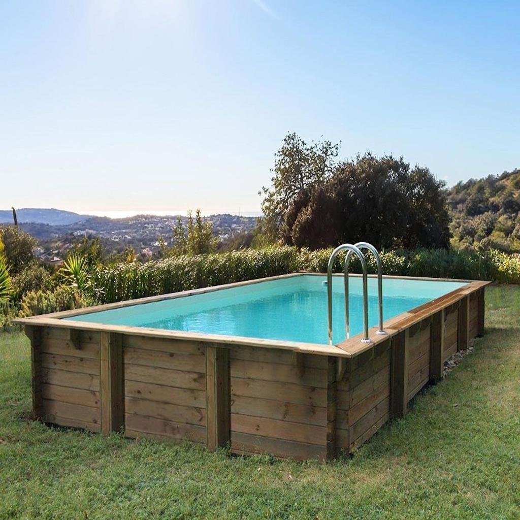 Piscine bois en kit rectangle Tampa - TryIlluminate