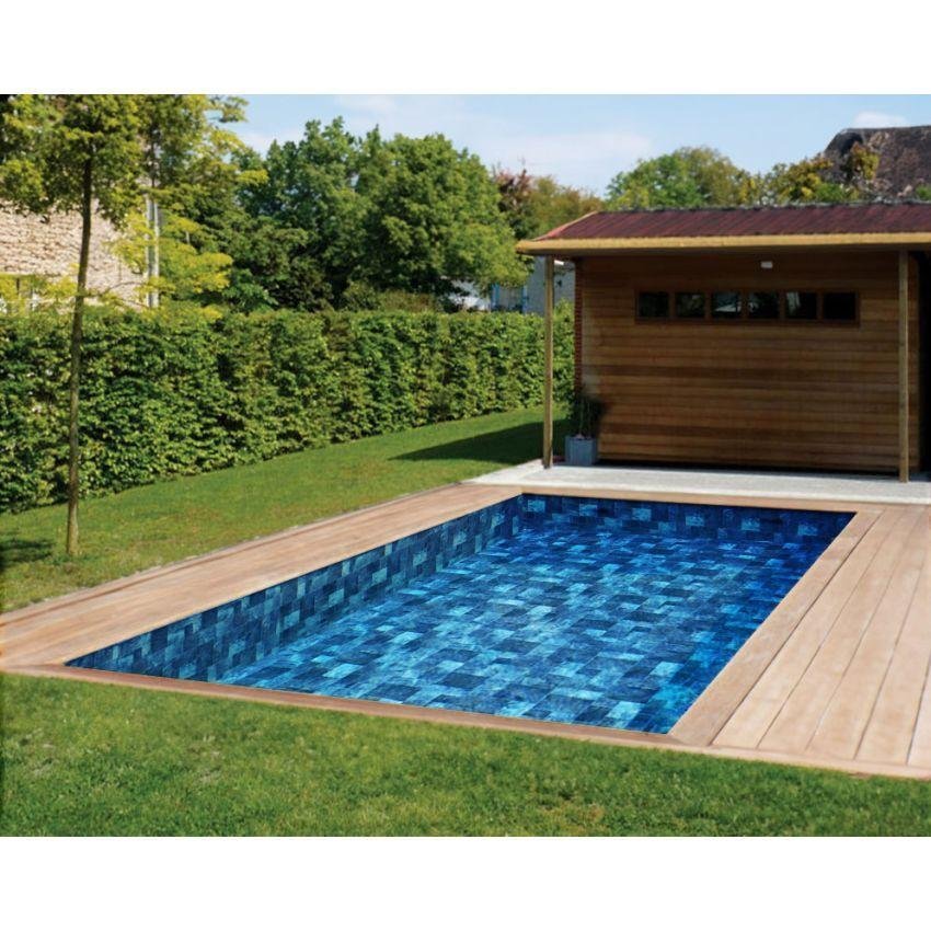 Piscine bois rectangulaire Pierre de Bali 350 x 200 x 71 cm - TryIlluminate
