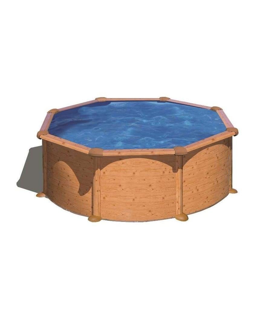 Piscine bois ronde Diamant 360 x 131 cm - TryIlluminate