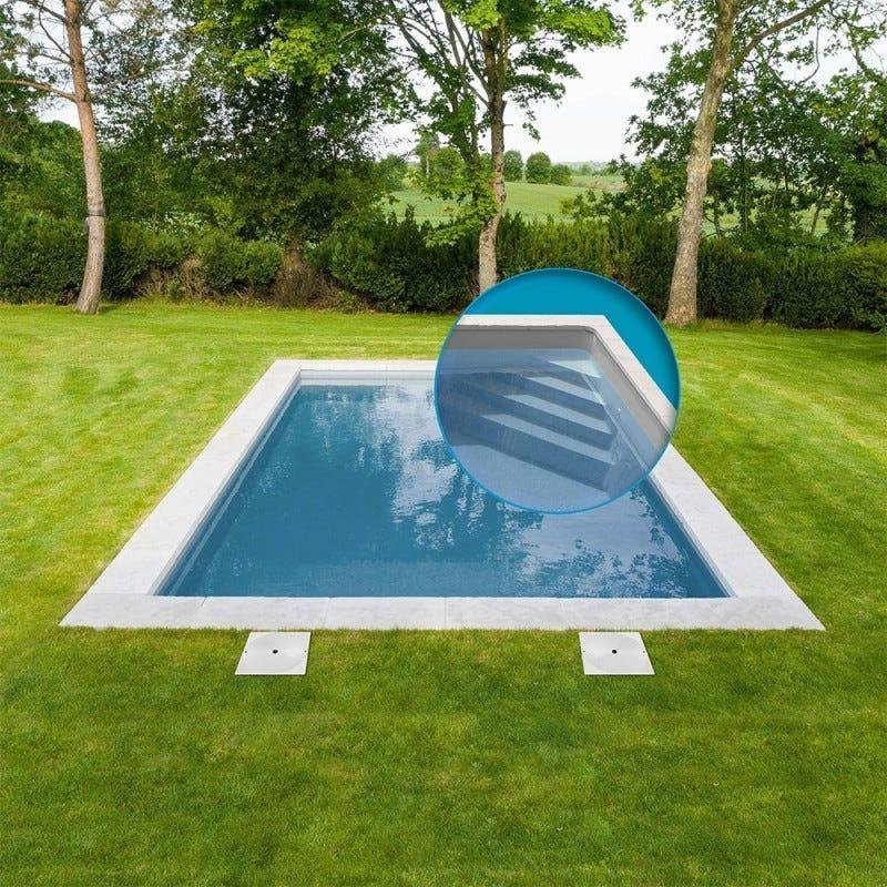 Piscine complète Polybloc en bloc polystyrène avec escalier - TryIlluminate