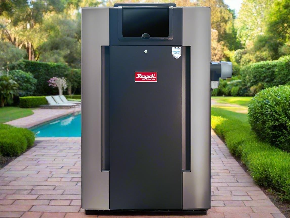 Raypak 266K BTU Digital Natural Gas Pool Heater 009221 - TryIlluminate