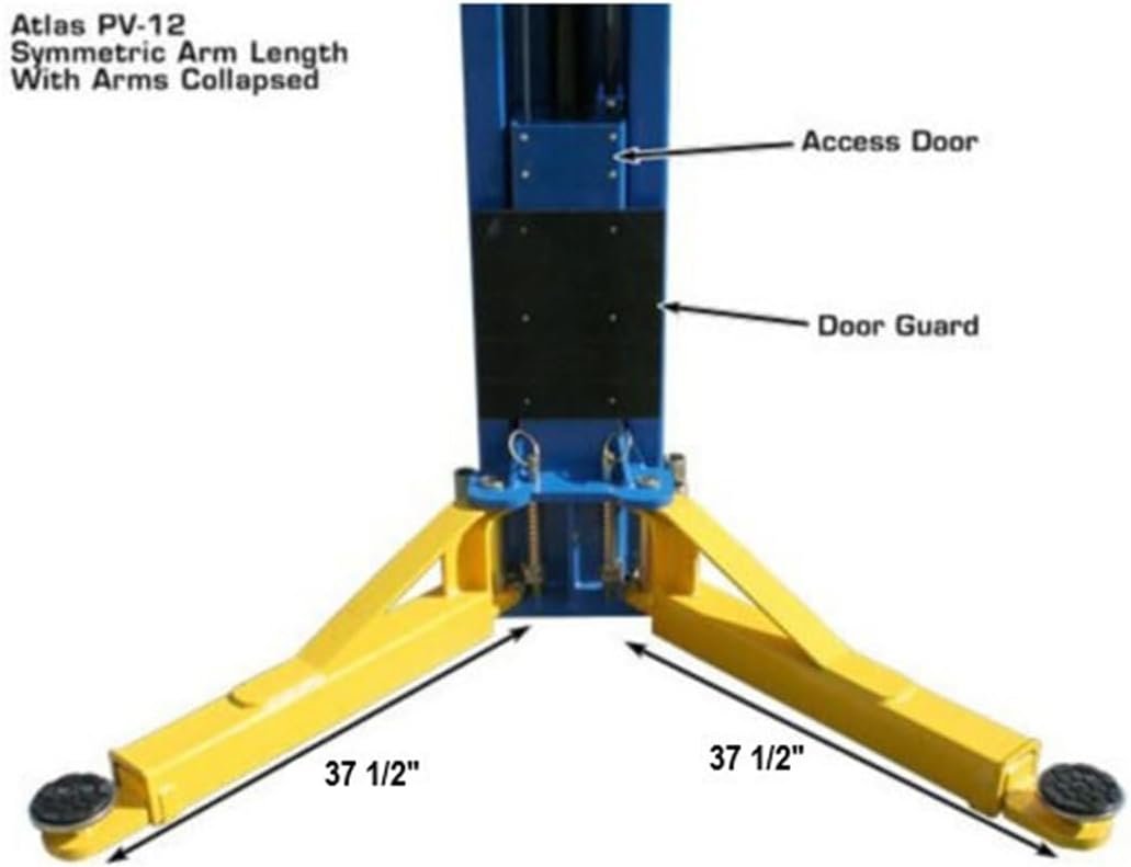 Atlas PV12PX Overhead 2-Post Car Lift 12000 Lb Commercial Grade