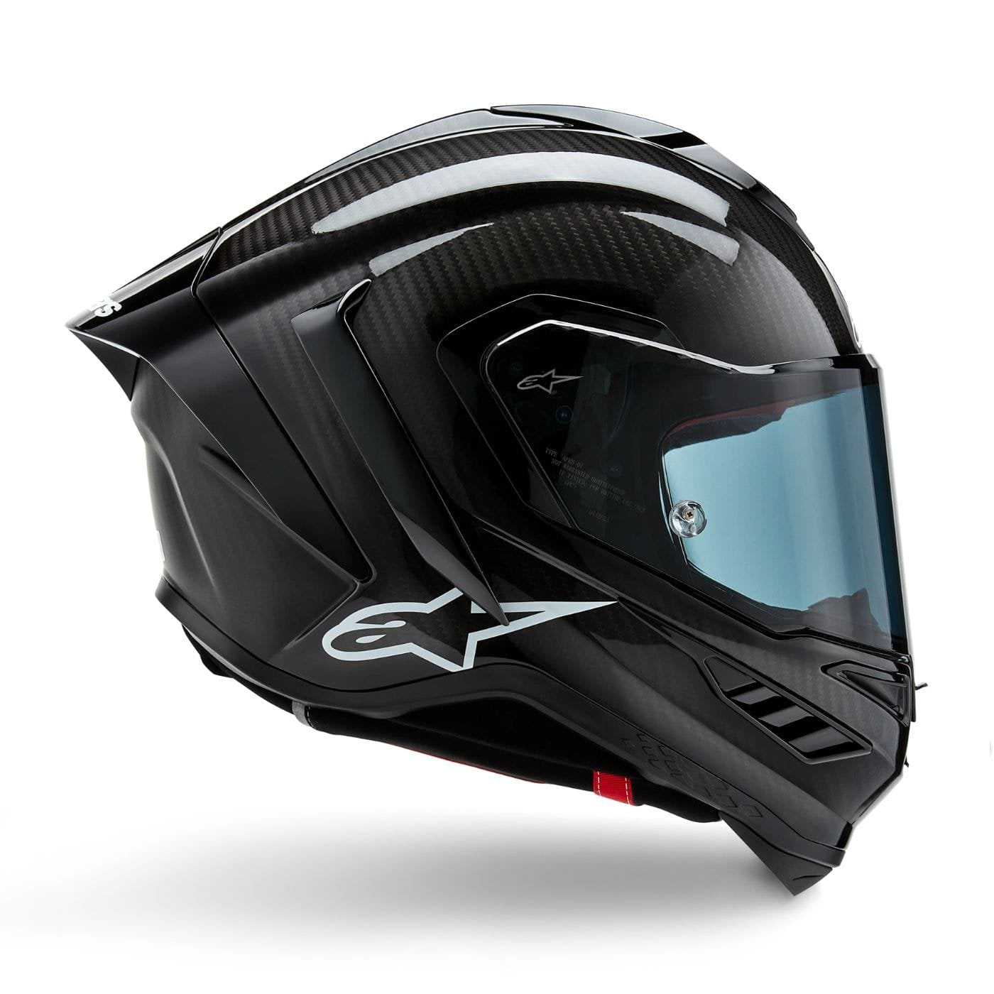 Alpinestars Supertech R10 Element Full Face Helmet Gloss Black Carbon Silver