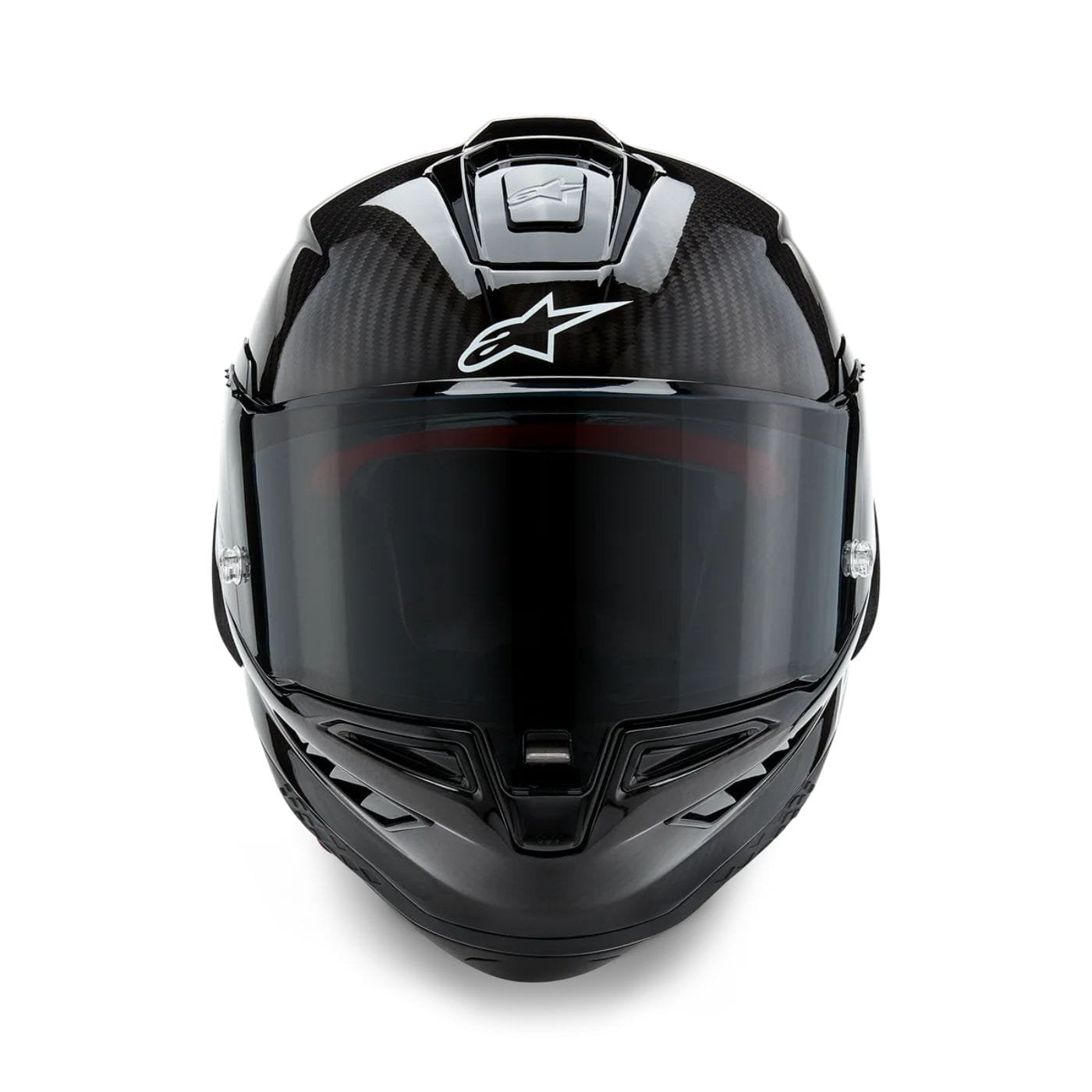 Alpinestars Supertech R10 Element Full Face Helmet Gloss Black Carbon Silver