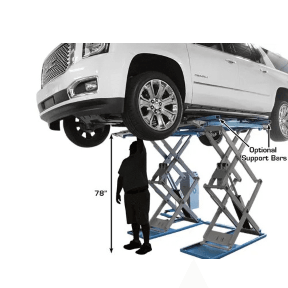 Atlas SLP-9K 9000 Lb. Capacity Commercial Full-Rise Scissor Car Lift