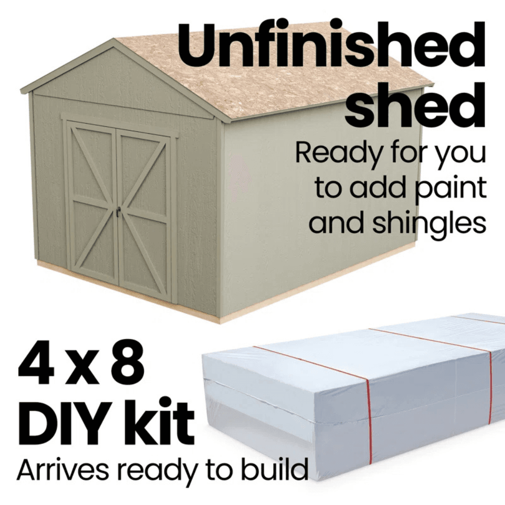Handy Home Products Astoria 12' x 12' Wood Outdoor Storage Shed