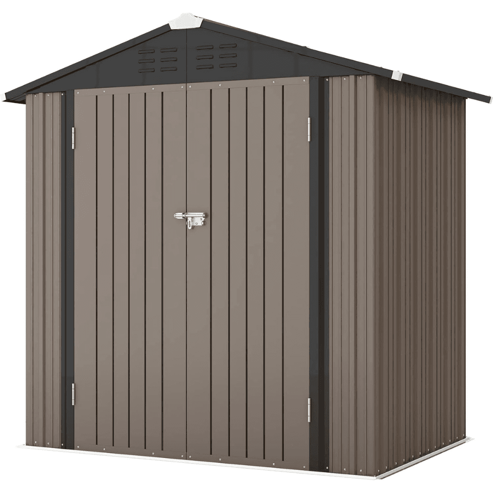 Craftsman 7' x 7' Steel-Reinforced Resin Outdoor Storage Shed with Floor