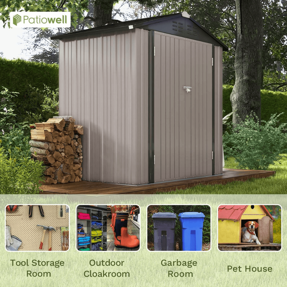 Craftsman 7' x 7' Steel-Reinforced Resin Outdoor Storage Shed with Floor