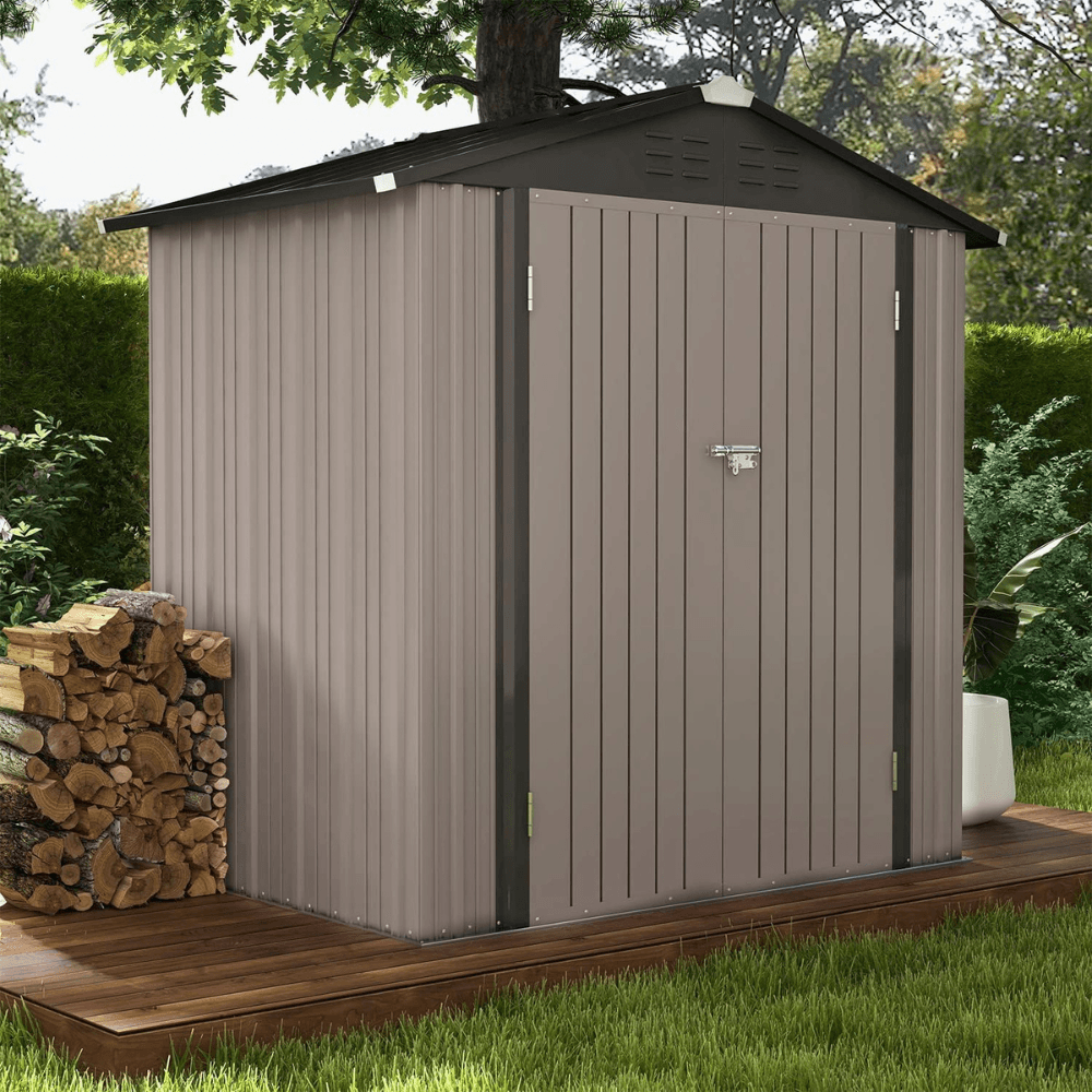 Craftsman 7' x 7' Steel-Reinforced Resin Outdoor Storage Shed with Floor