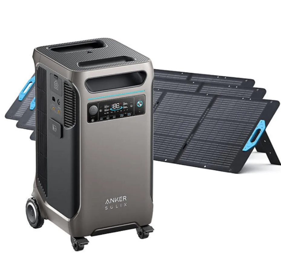Anker SOLIX F3800 Portable Power Station 3840Wh LiFePO4 Battery Backup Generator with 6000W AC Output