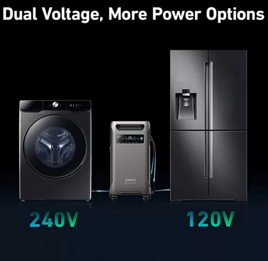 Anker SOLIX F3800 Portable Power Station 3840Wh LiFePO4 Battery Backup Generator with 6000W AC Output