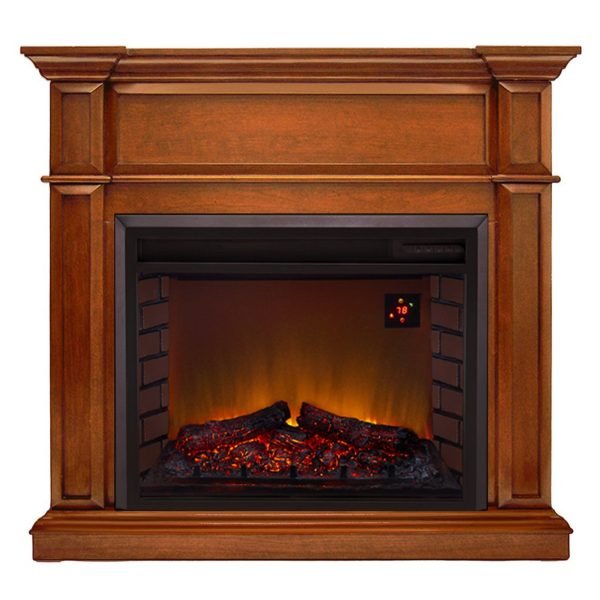 Duluth Forge Apple Spice Full Size Electric Fireplace with Mantel