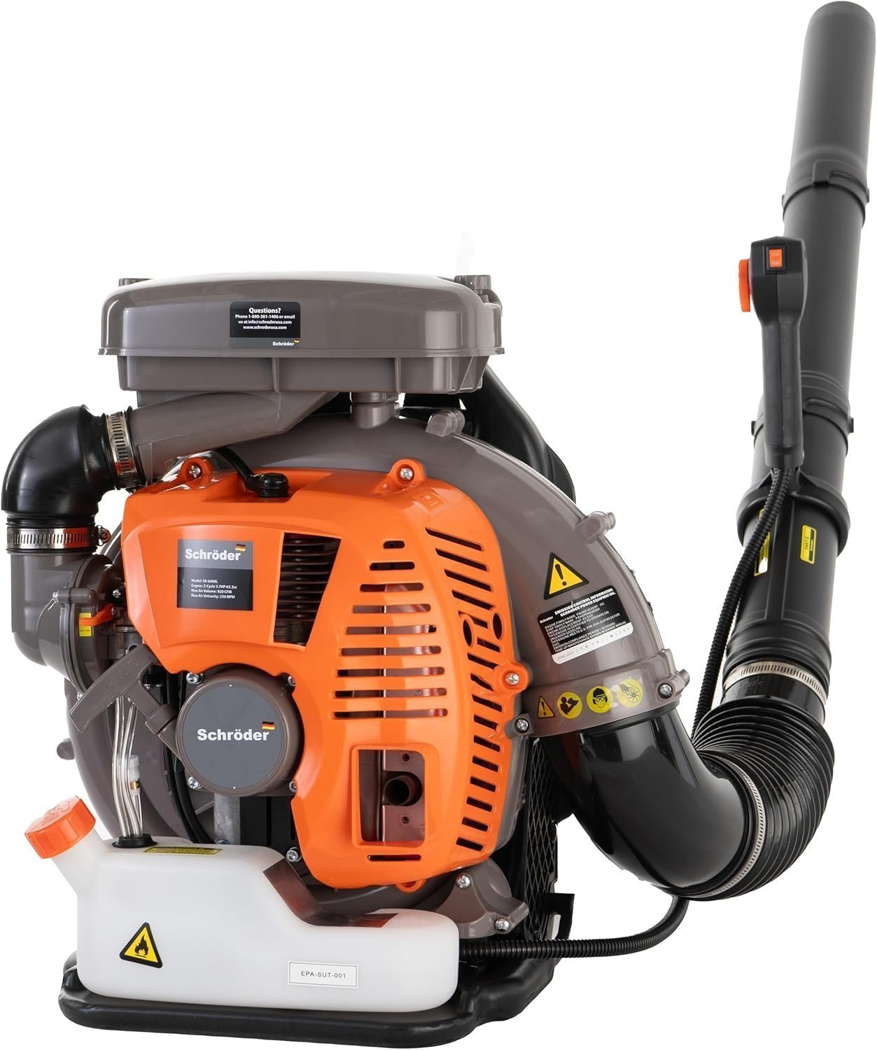 Schröder SR-6400L Backpack Gas Leaf Blower, 3.7 HP Engine - TryIlluminate