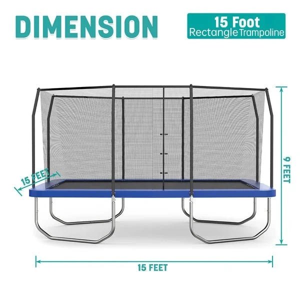 Skywalker 15′ x 9′ Rectangle Trampoline - TryIlluminate