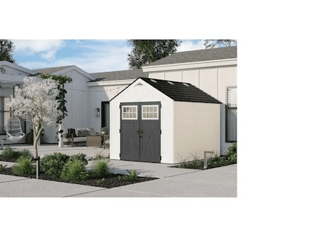 Suncast Tremont 8 ft. x 10 ft. Storage Shed with Floors – Ice Cube|BMS8125 - TryIlluminate