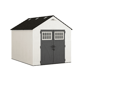 Suncast Tremont 8 ft. x 10 ft. Storage Shed with Floors – Ice Cube|BMS8125 - TryIlluminate