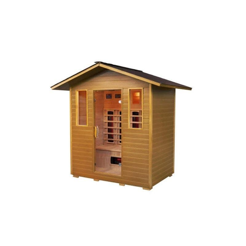 Sunray 4 Person Outdoor Cayenne Infrared Sauna - TryIlluminate