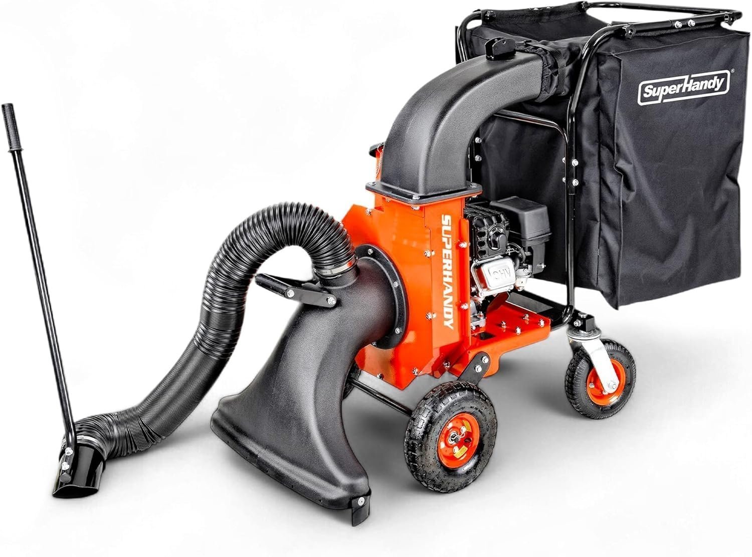 SuperHandy 7HP Gas Leaf Vacuum & Wood Chipper, 10:1 Mulch, 6-Bushel Bag - TryIlluminate
