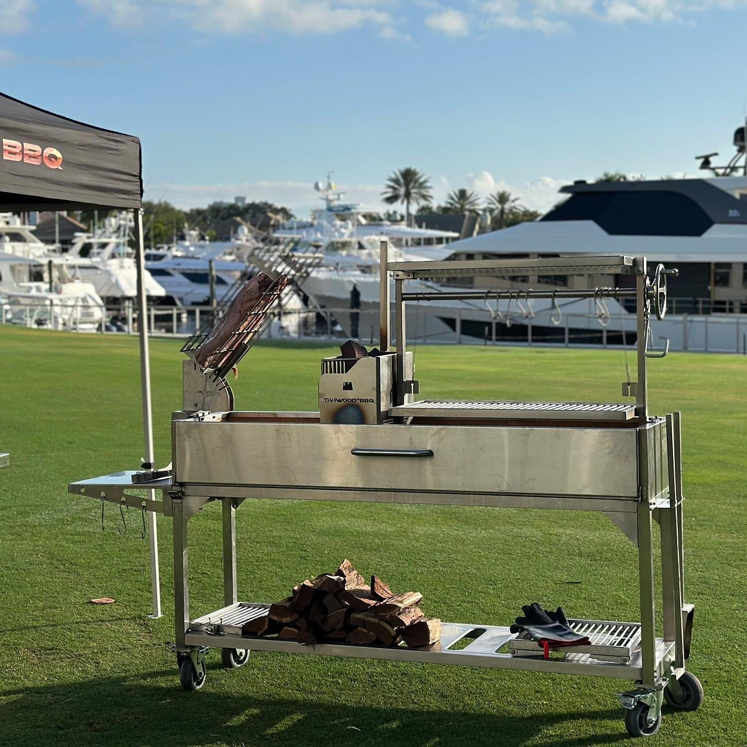 Tagwood BBQ Argentine Santa Maria Wood Fire & Charcoal Grill - TryIlluminate