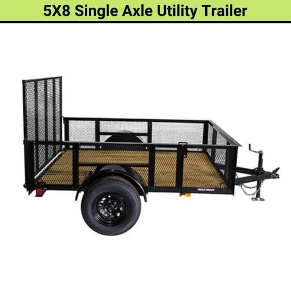 Triple Crown 5×8 Single Axle Utility / Landscape Trailer | U6X16T15O-5X8SA - TryIlluminate