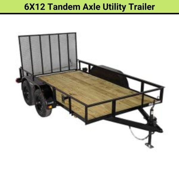 Triple Crown 6X12 Tandem Axle Utility Trailer | U6X12T15O - TryIlluminate