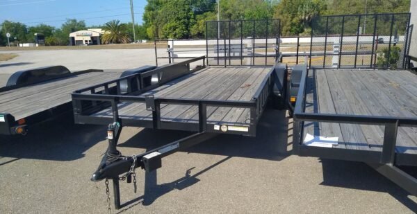 Triple Crown 7X18 Utility Trailer | Black | Rear Gate | ATV7X18 - TryIlluminate