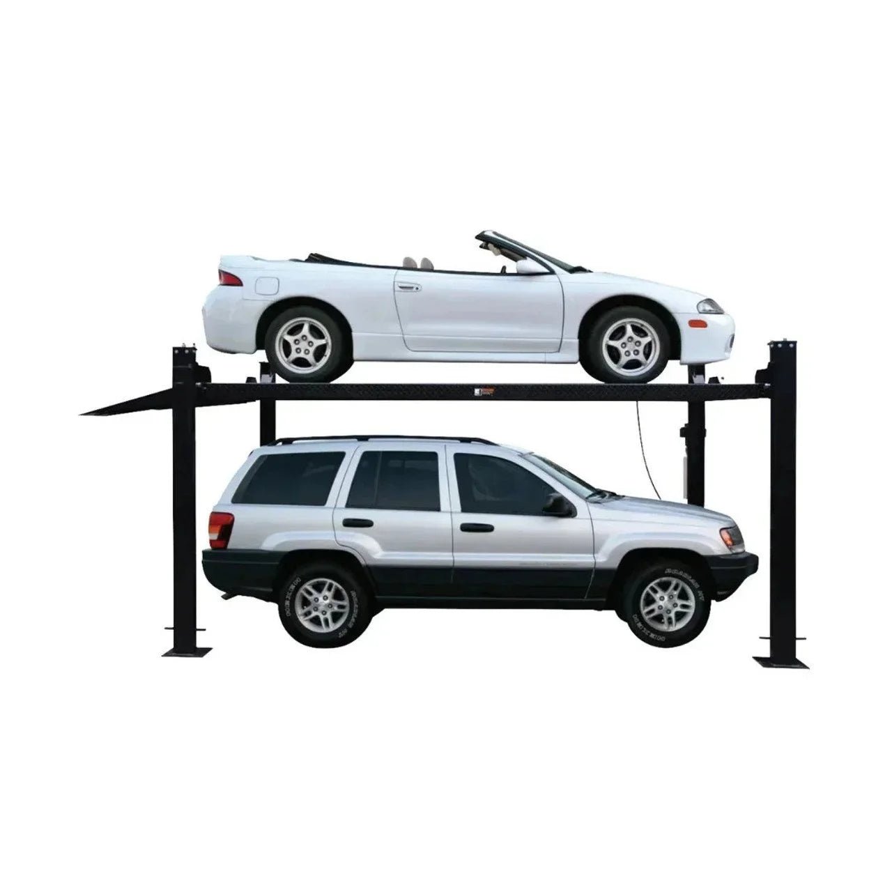 Tuxedo FP8K-DX-XLT 8,000 Lb Extended Length / Height Four Post Storage Lifts - TryIlluminate