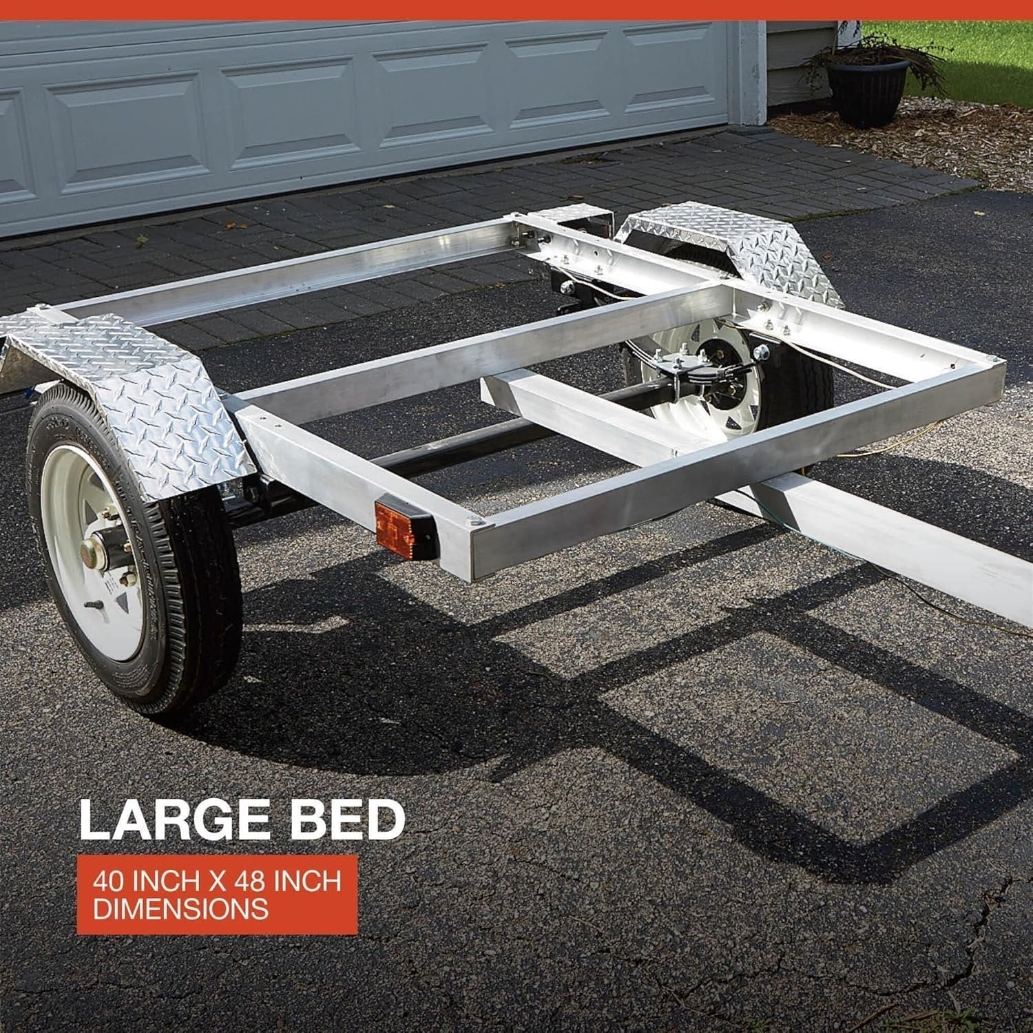 Ultra-Tow 40in. x 48in. Aluminum Utility Trailer Kit – 1060-Lb. Load Capacity - TryIlluminate