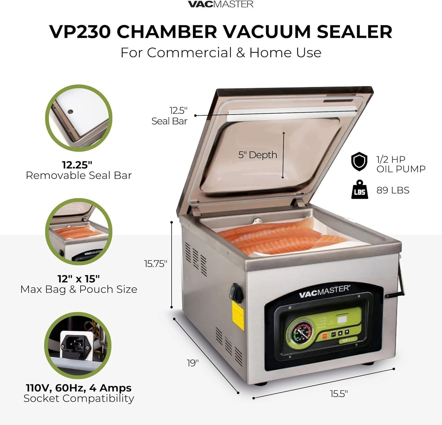 Vacmaster VP230 Chamber Vacuum Sealer - TryIlluminate